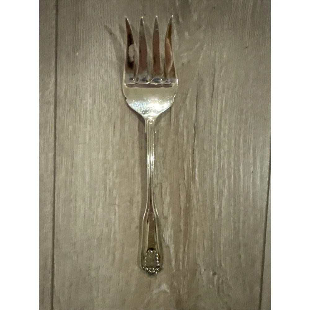 Vintage‎ Retroneu Silver  COVENTRY SHELL  Silverplate Cold Meat Serving Fork